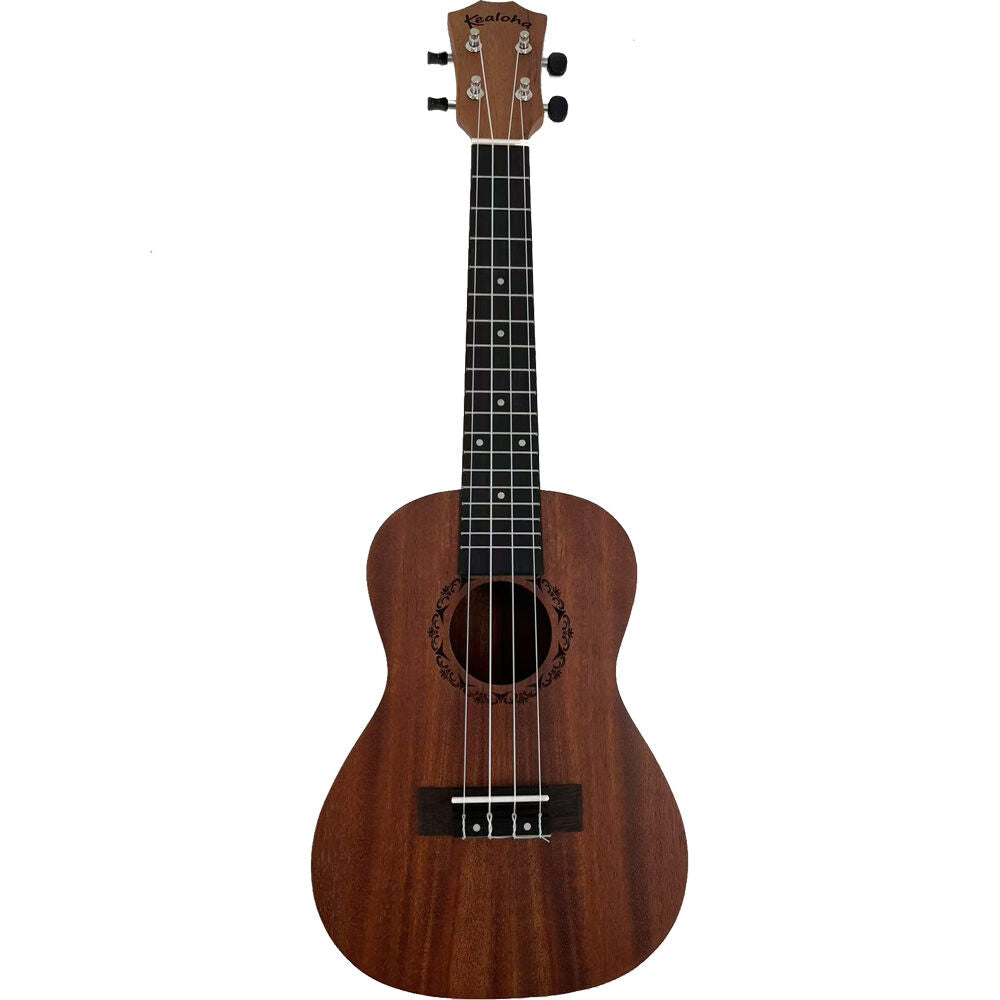 Kealoha Wooden Coloured Series Concert Ukulele with Bag in Natural Satin Finish