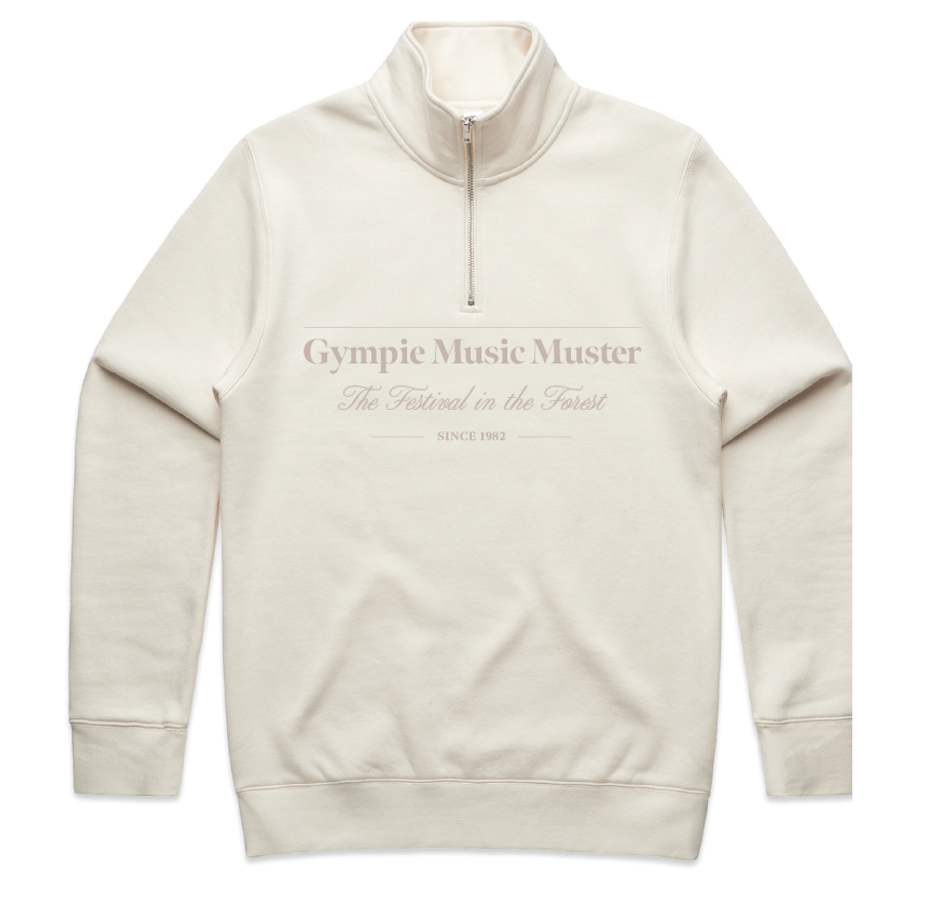 2026 Muster Cream Half Zip Sweater