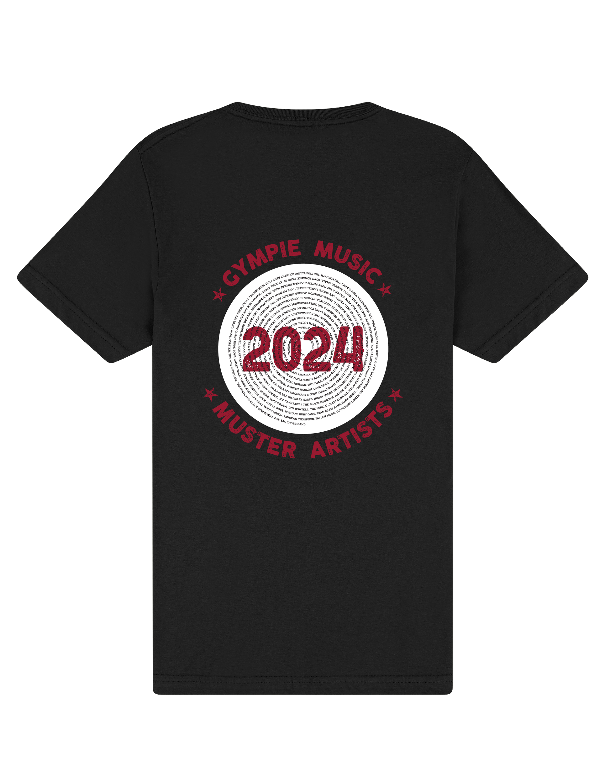 2024 Artist T-Shirt PRE-ORDER – Gympie Music Muster