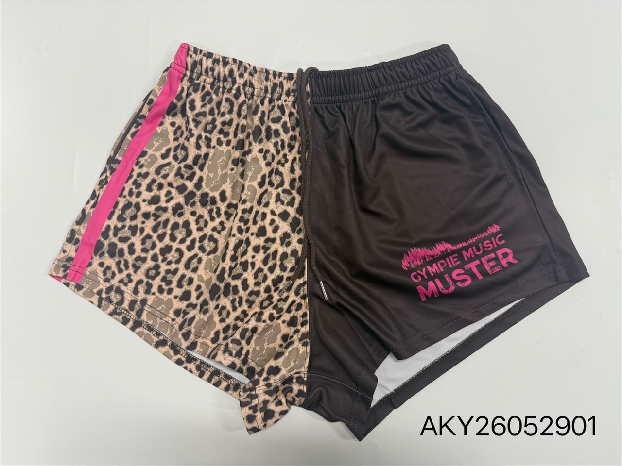 2026 Muster Footy Shorts - Leopard Print