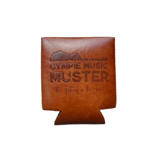 Stubby Cooler Brown Leather