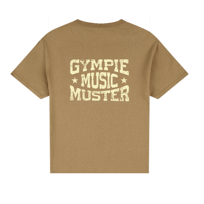 Muster T-Shirt Brown