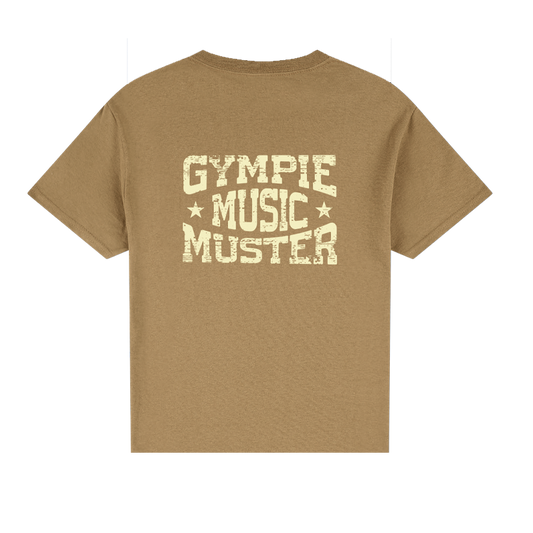 Muster T-Shirt Brown